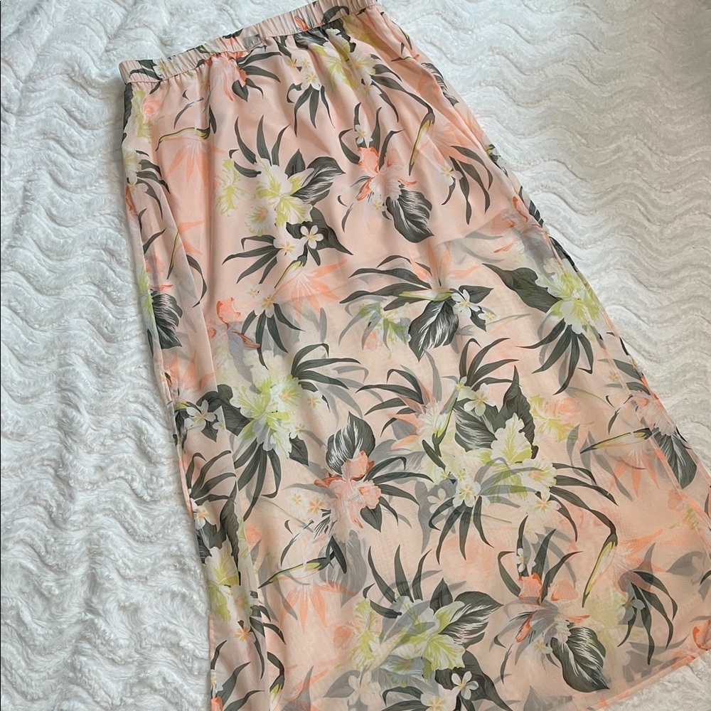 NWT H&M Divided Pastel Floral Maxi Skirt